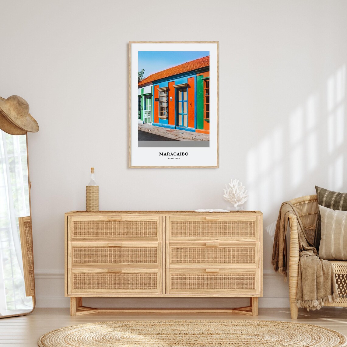 Maracaibo Travel Poster, Venezuela Map Print - Image 2