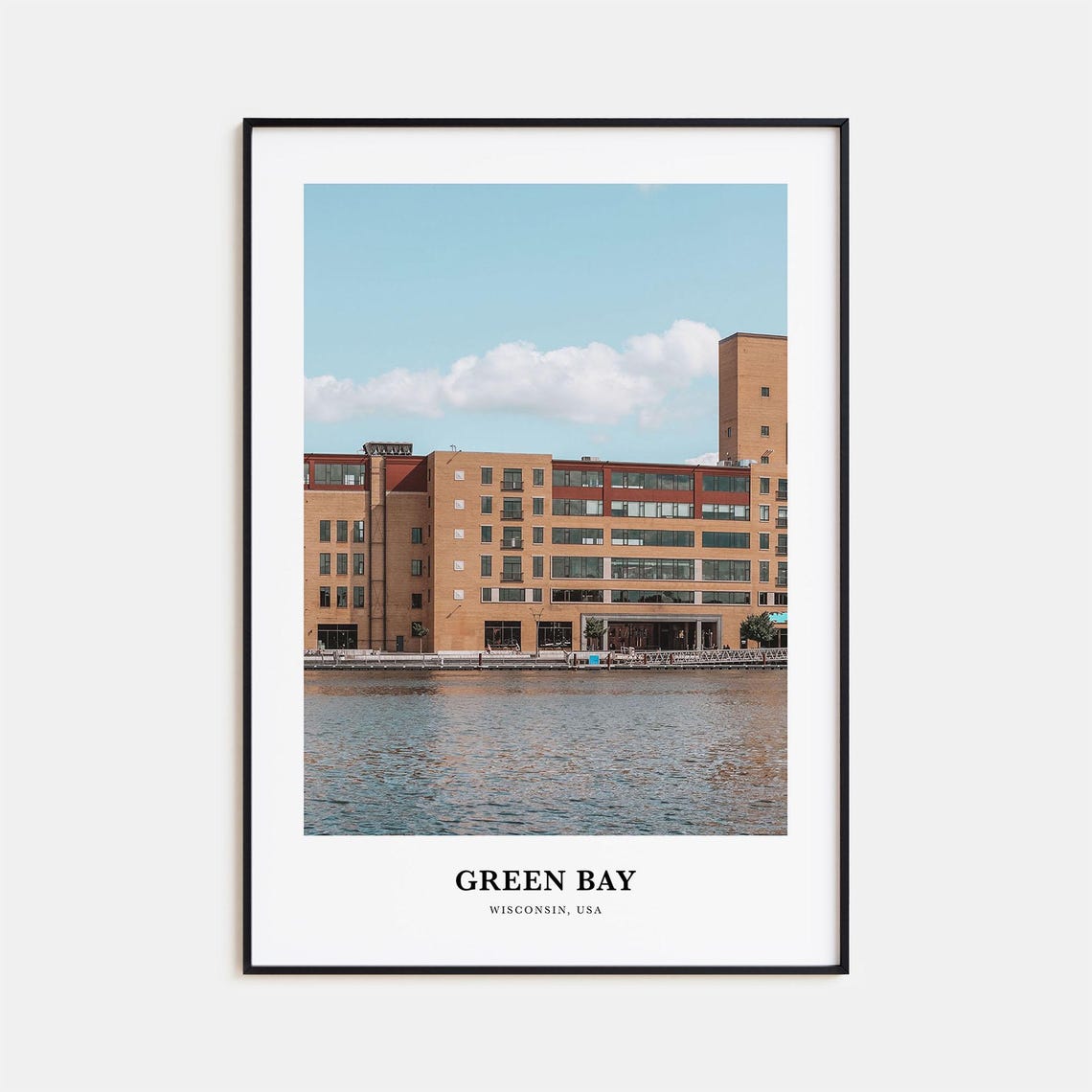 Green Bay Print Green Bay Photo Poster Green Bay Travel Wall Art Green Bay Map Print Green Bay Photography Print Wisconsin Usa