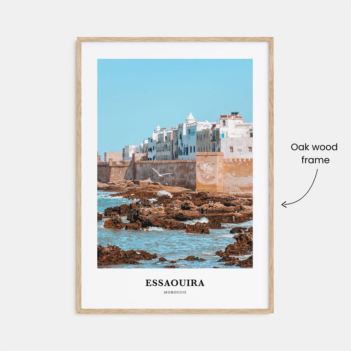 Essaouira Morocco Ramparts Rocky Shore Seaside Travel Poster - Image 3