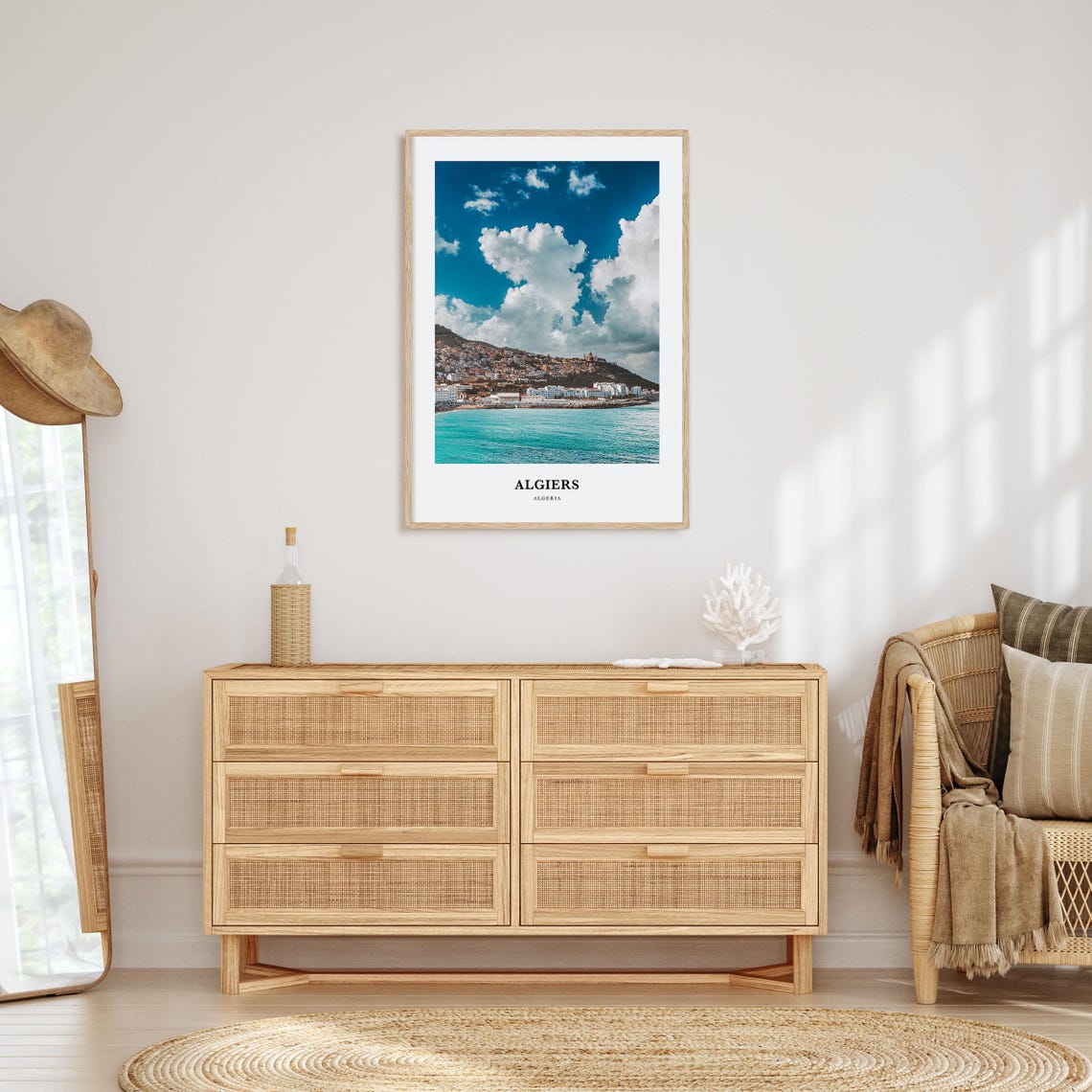 Algiers Algeria Coastal City Photography Travel Poster Sea View - Image 2
