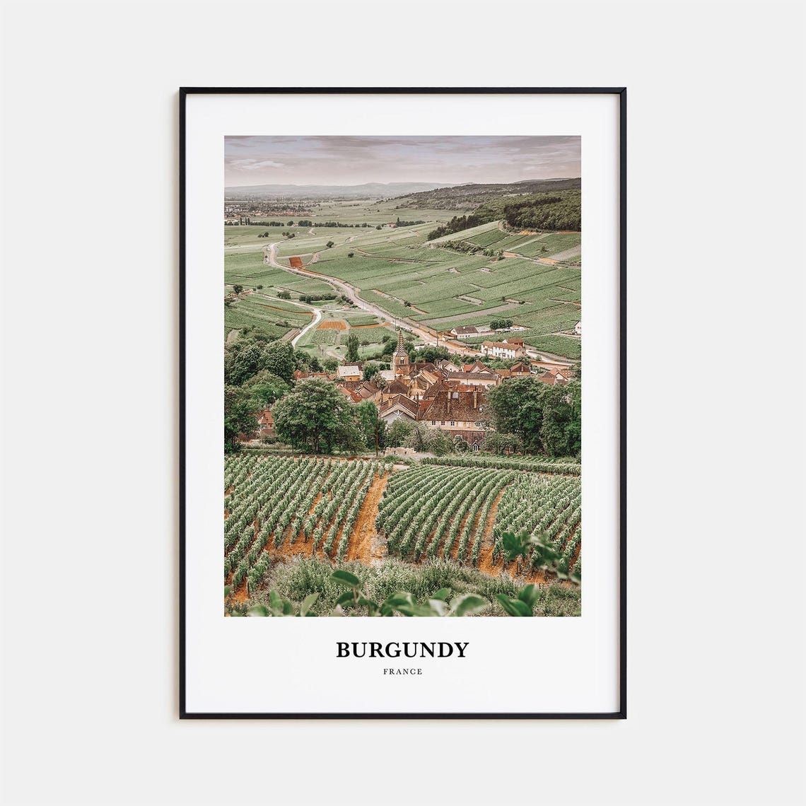 Burgundy Print Burgundy Photo Poster Burgundy Travel Wall Art Burgundy Map Print Burgundy Photography Print Burgundy Wall Dcor France