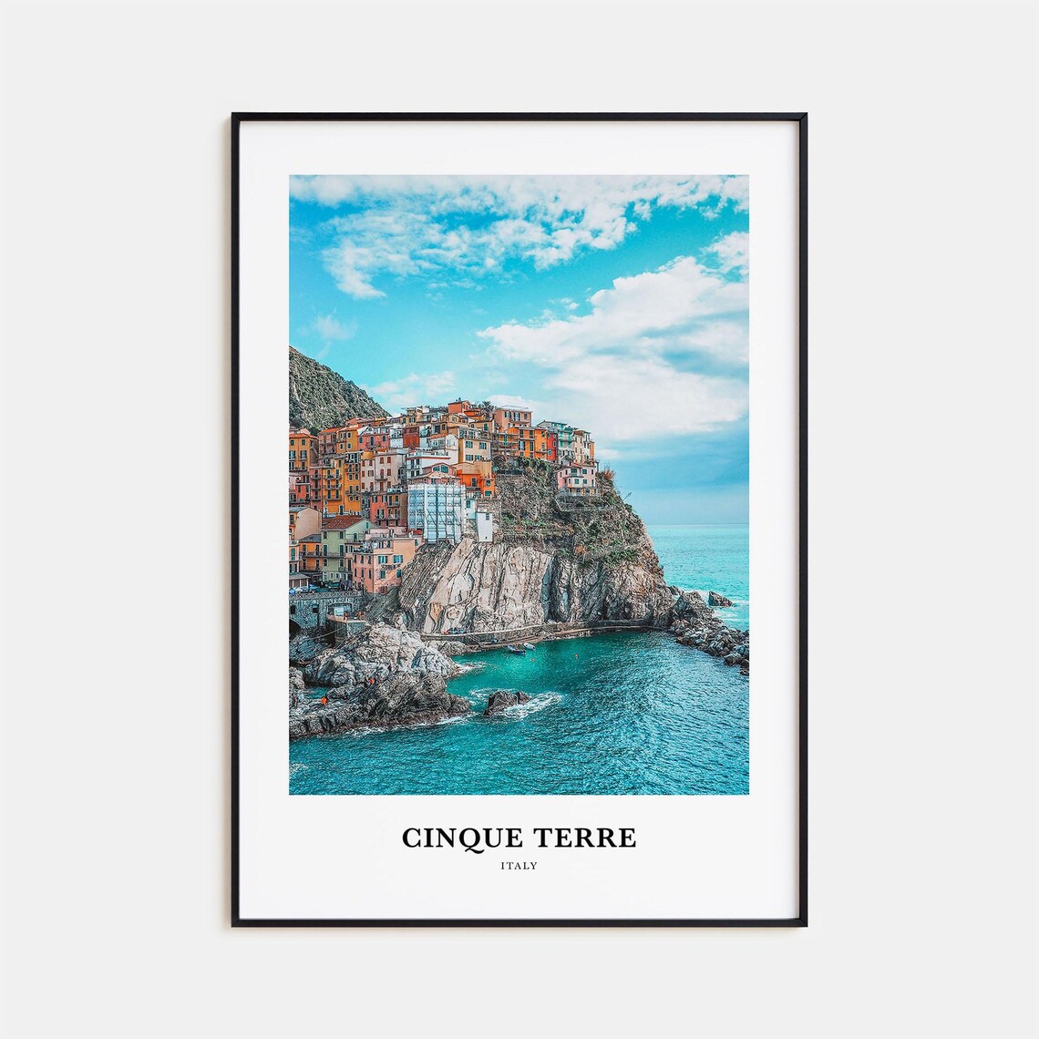 Cinque Terre Travel Poster, Italy Wall Art