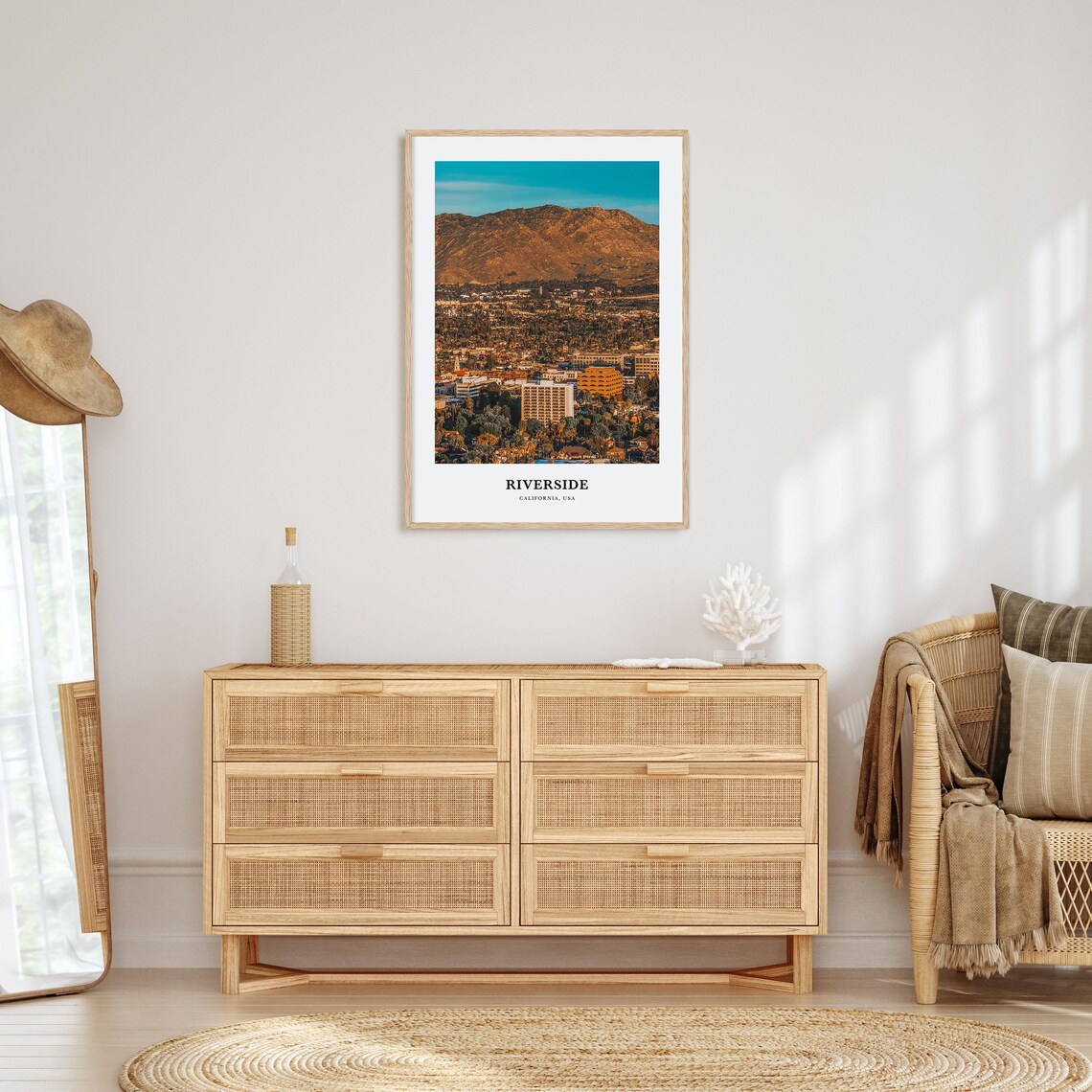 Riverside California City Hills Panoramic View Travel Photo Poster - Image 2