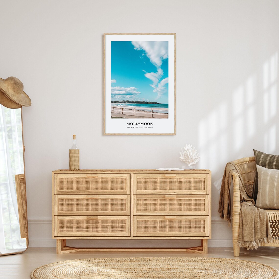 Mollymook Print Mollymook Photo Poster Mollymook Travel Wall Art Mollymook Map Print Mollymook Photography New South Wales Australia - Image 2