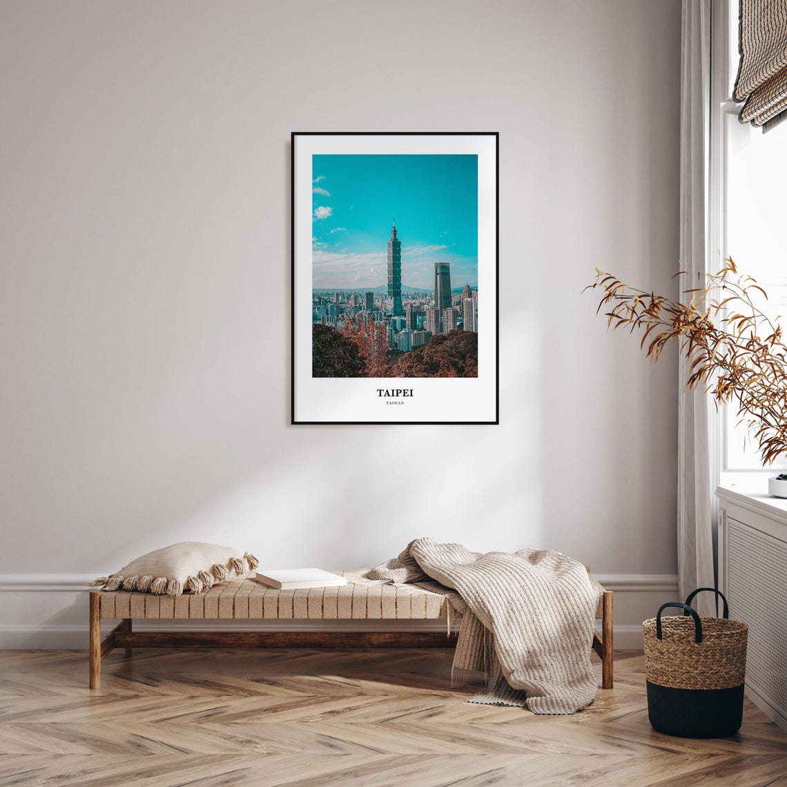 Taipei Print Taipei Photo Poster Taipei Travel Wall Art Taipei Map Print Taipei Photography Print Taipei Wall Dcor Taiwan - Image 3