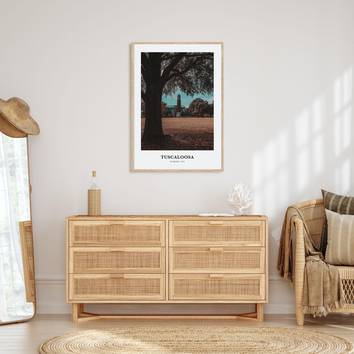 Tuscaloosa Travel Poster, Alabama Map Art Print - Image 2