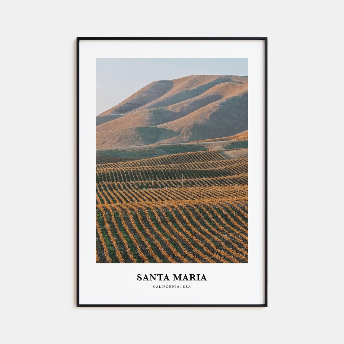 Santa Maria Travel Poster, California Wall Art