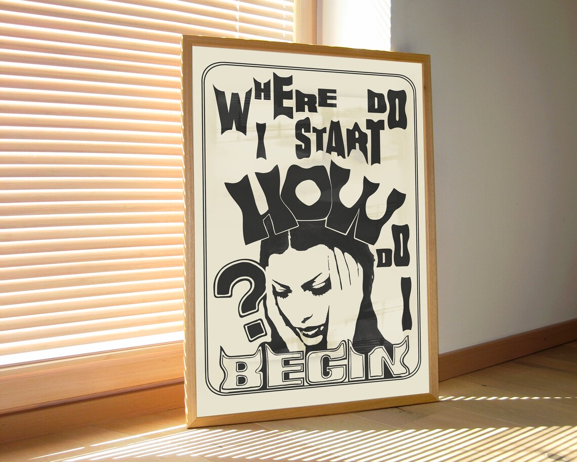 Existential Dread Print Set Typography Print Pack Vintage Wall Art Funny Quote Existential Crisis Posters Instant Png - Image 3