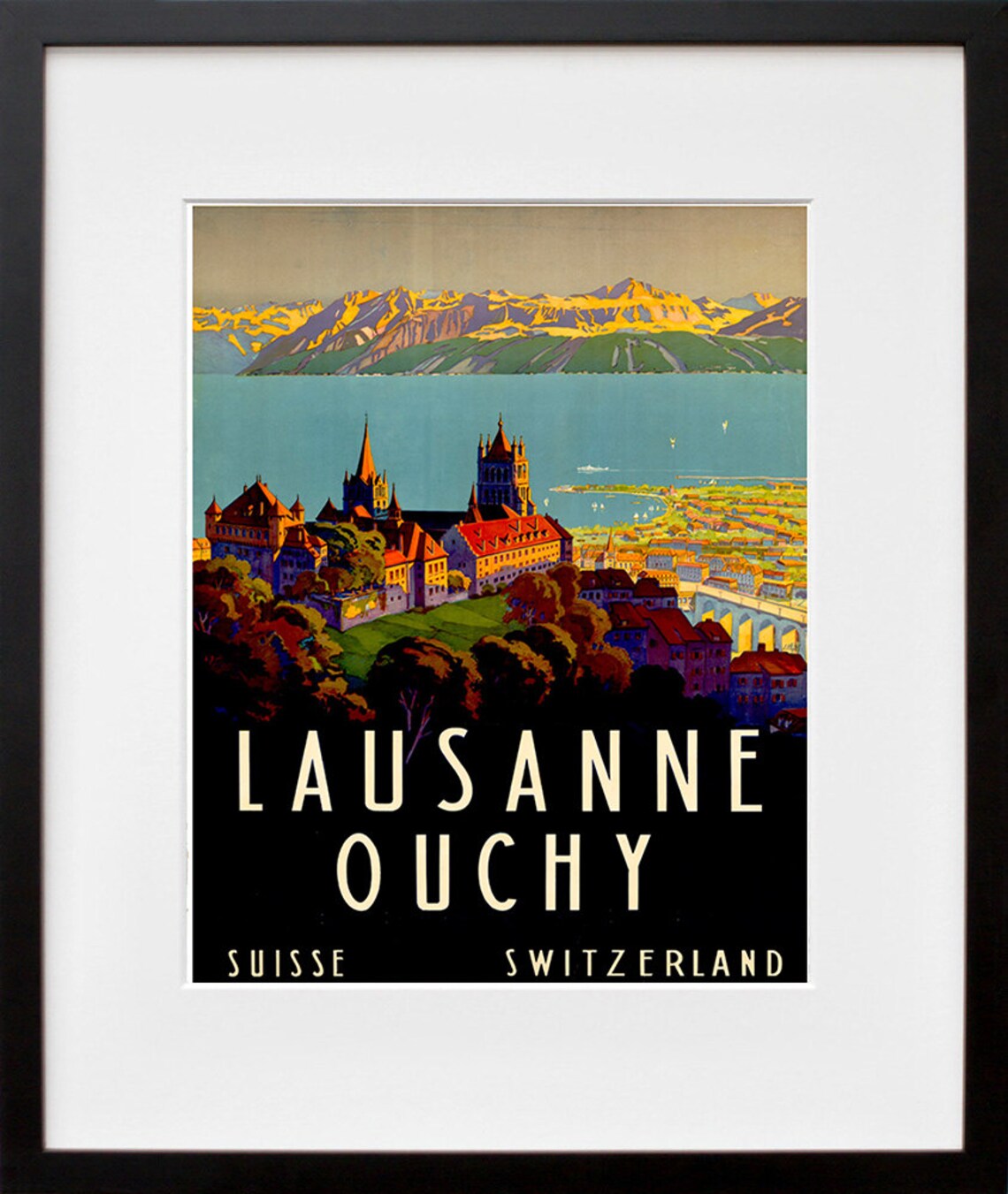 Switzerland Travel Poster, European Home Decor - Image 2