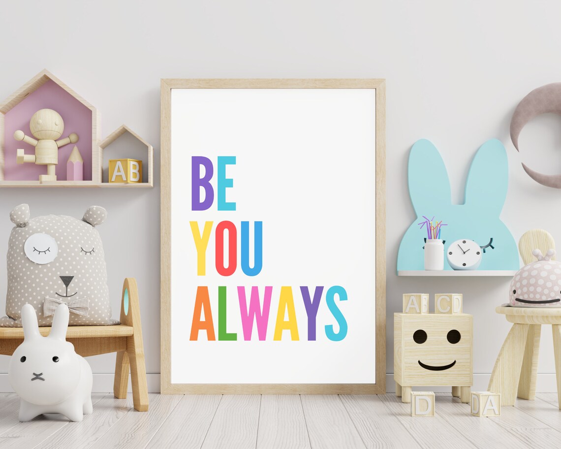 Children's Positive Quote, Rainbow Classroom Art Print - Image 4