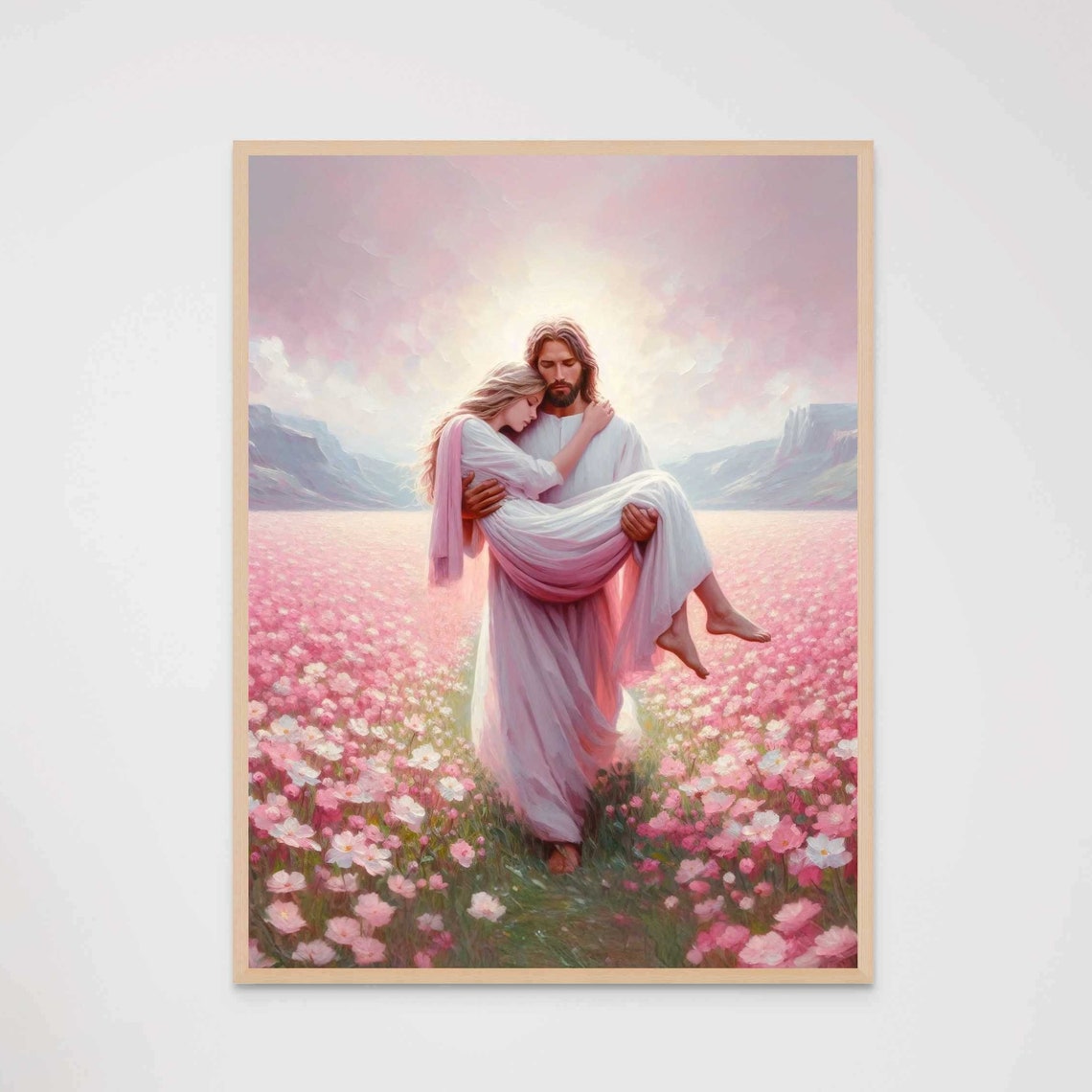 Your Savior Christian Art Jesus And Girl Picture Of Christ Lds Art Bible Painting Christian Painting Jesus And Women Prints - Image 7