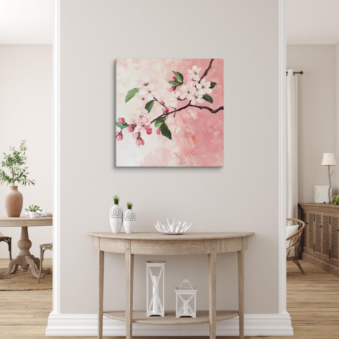 Pink Cherry Blossom Branch Spring Bloom Blush Floral Art Poster - Image 5