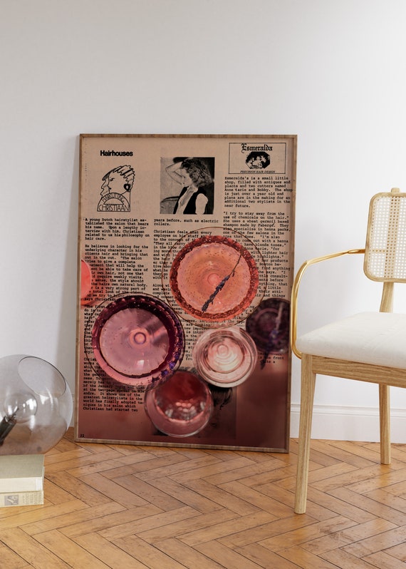 Typography Vintage Retro Newspaper Poster Print