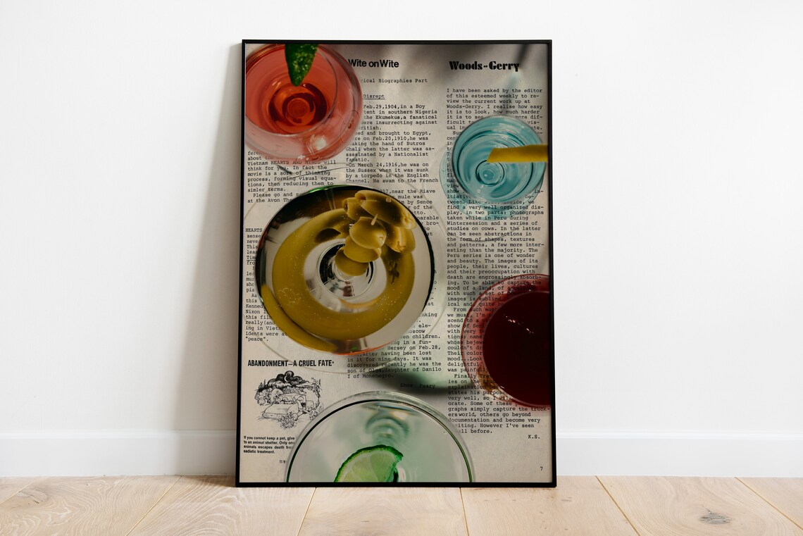 70s Typography Print, Psychedelic Vintage Poster - Image 3
