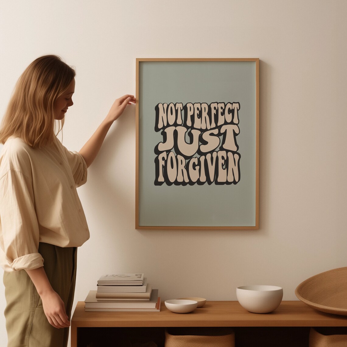 Retro Christian Scripture Art Print, Bible Verse - Image 3