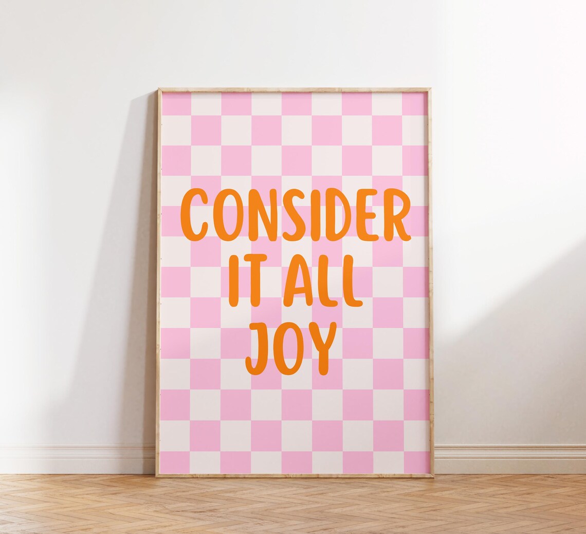 Retro Christian Scripture Wall Art Poster Print - Image 3