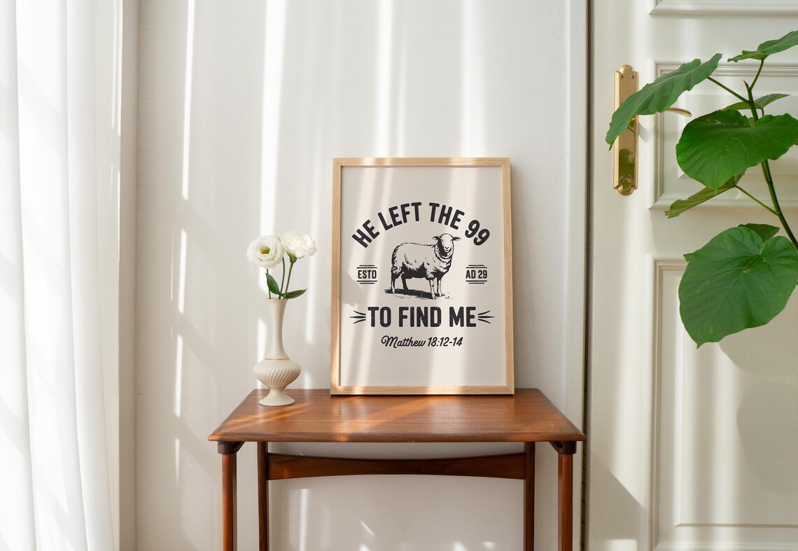 Matthew Bible Verse Christian Scripture Art Print - Image 2