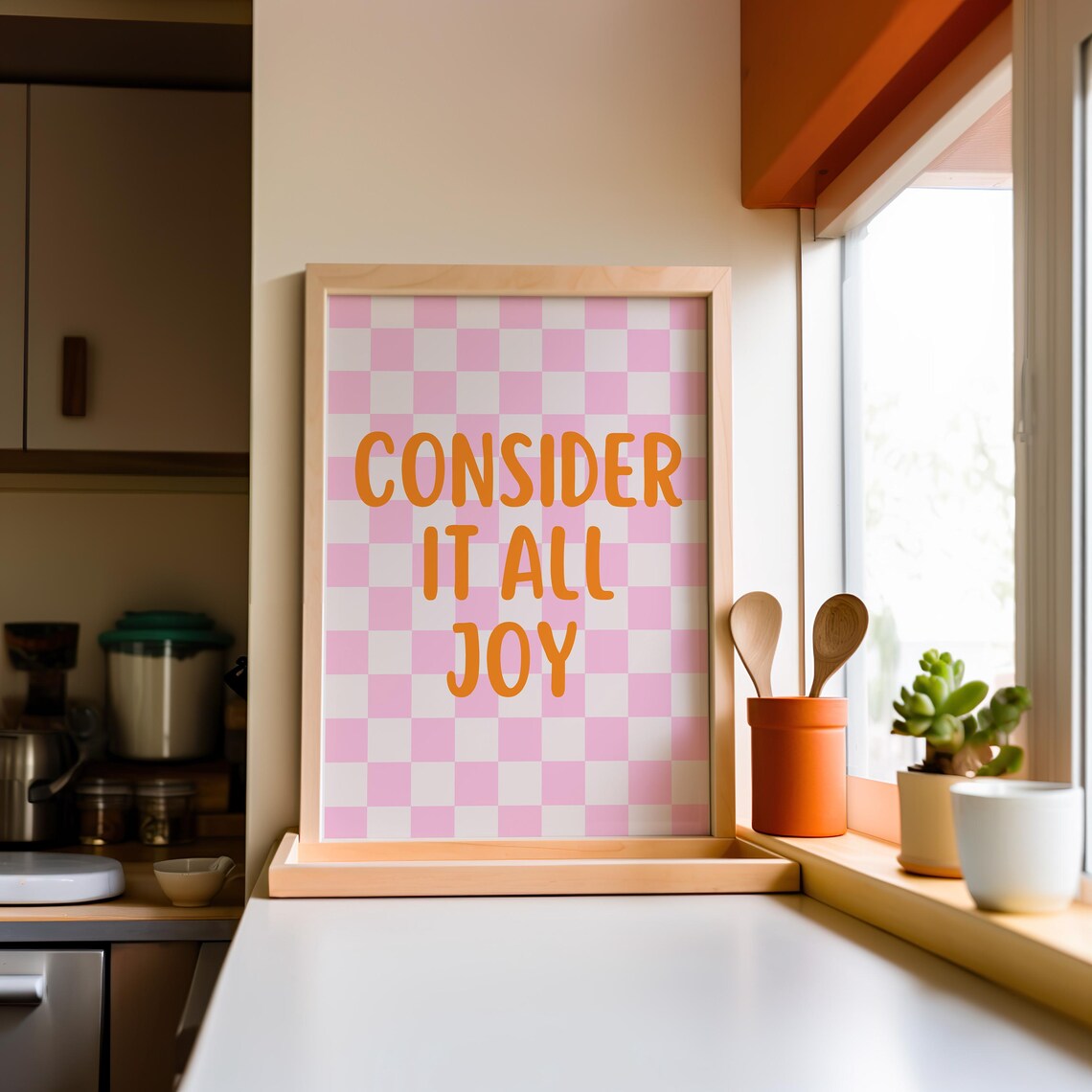 Retro Christian Scripture Wall Art Poster Print - Image 2