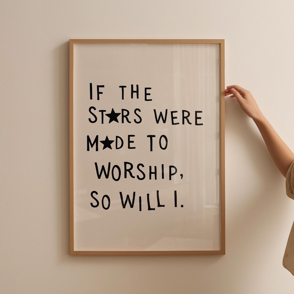 Psalm 148:3 Minimalist Christian Celestial Art Print - Image 5