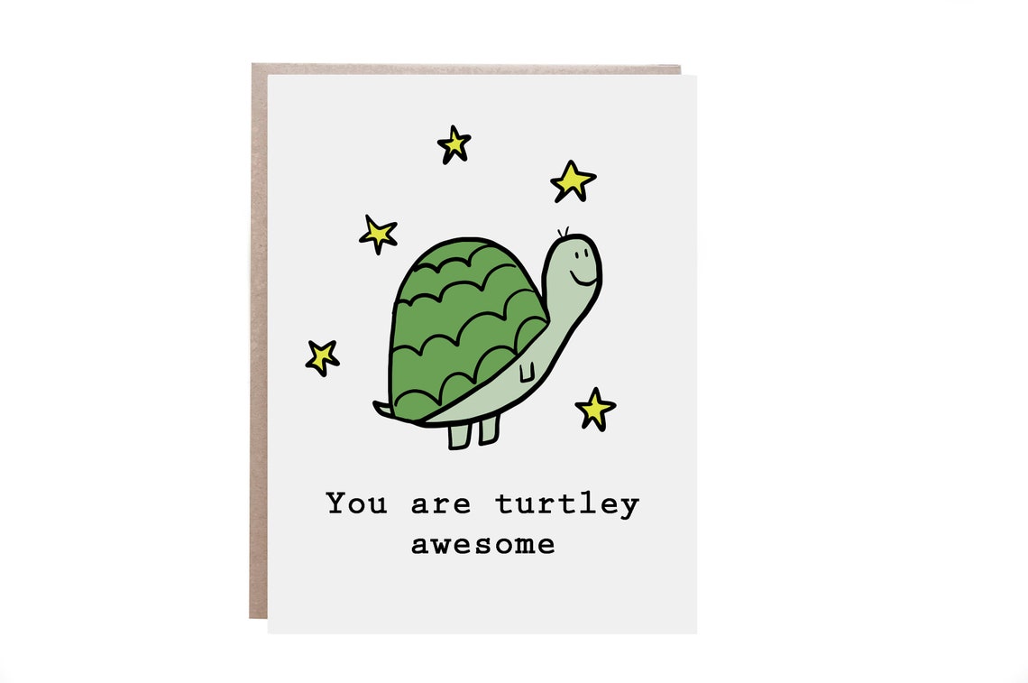 Turtley Awesome Turtle Card