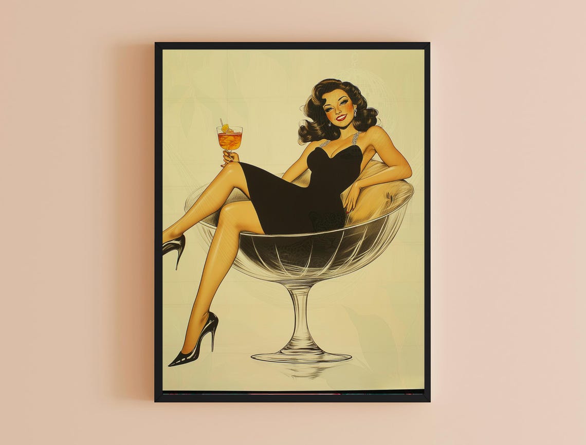 Vintage Pin Up Art Home Decor Art Deco Classic Posters Great Gift For Him Her - Image 4