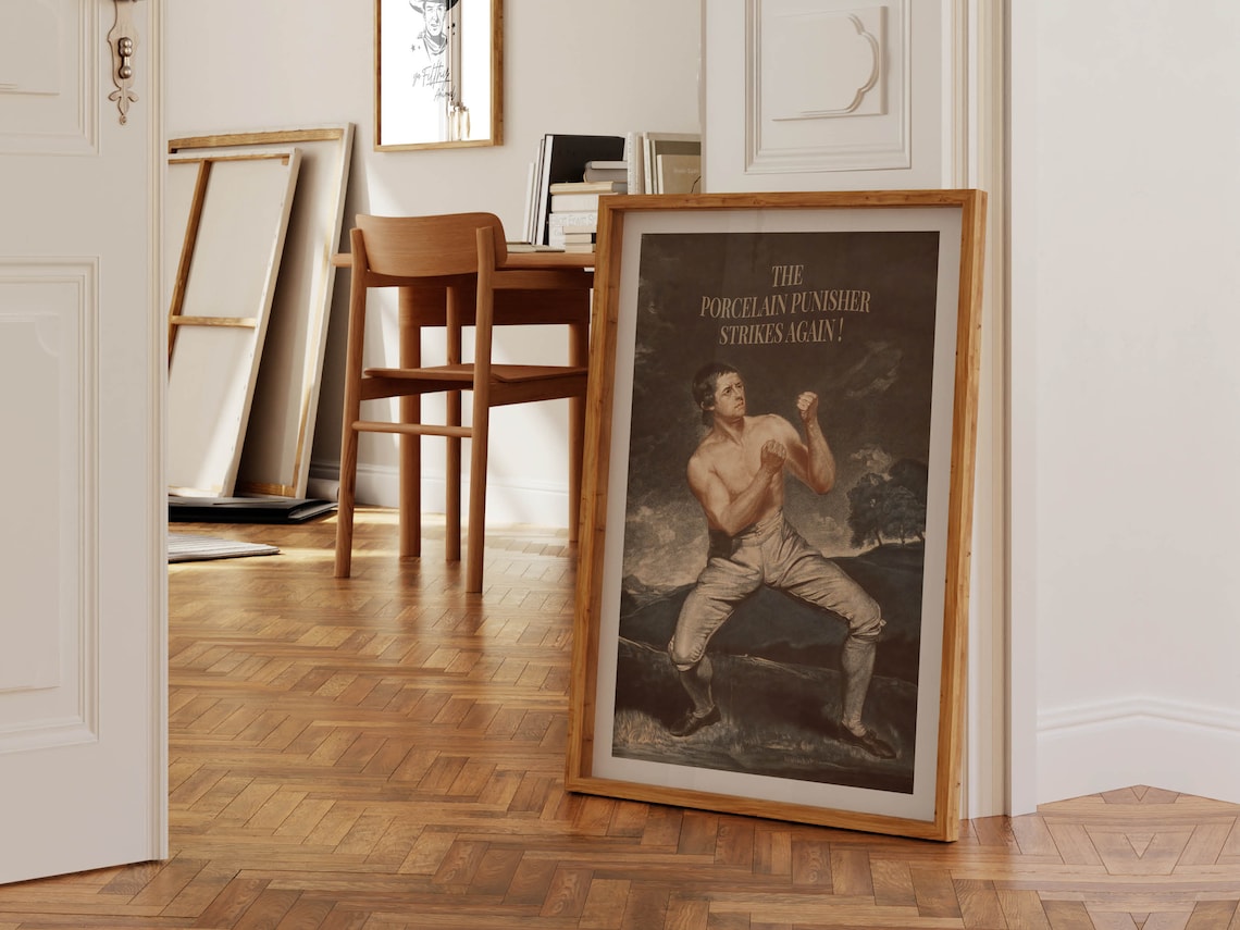 Mens Bathroom Vintage Toilet Humor Poster Print