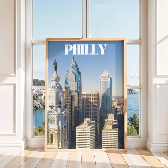 Philly Skyline City Hall Photo Art Print for Philadelphia Lovers
