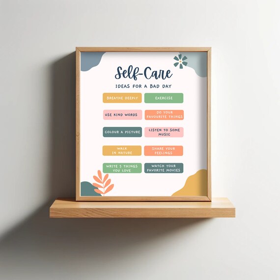 Self Care Poster, Take A Breath