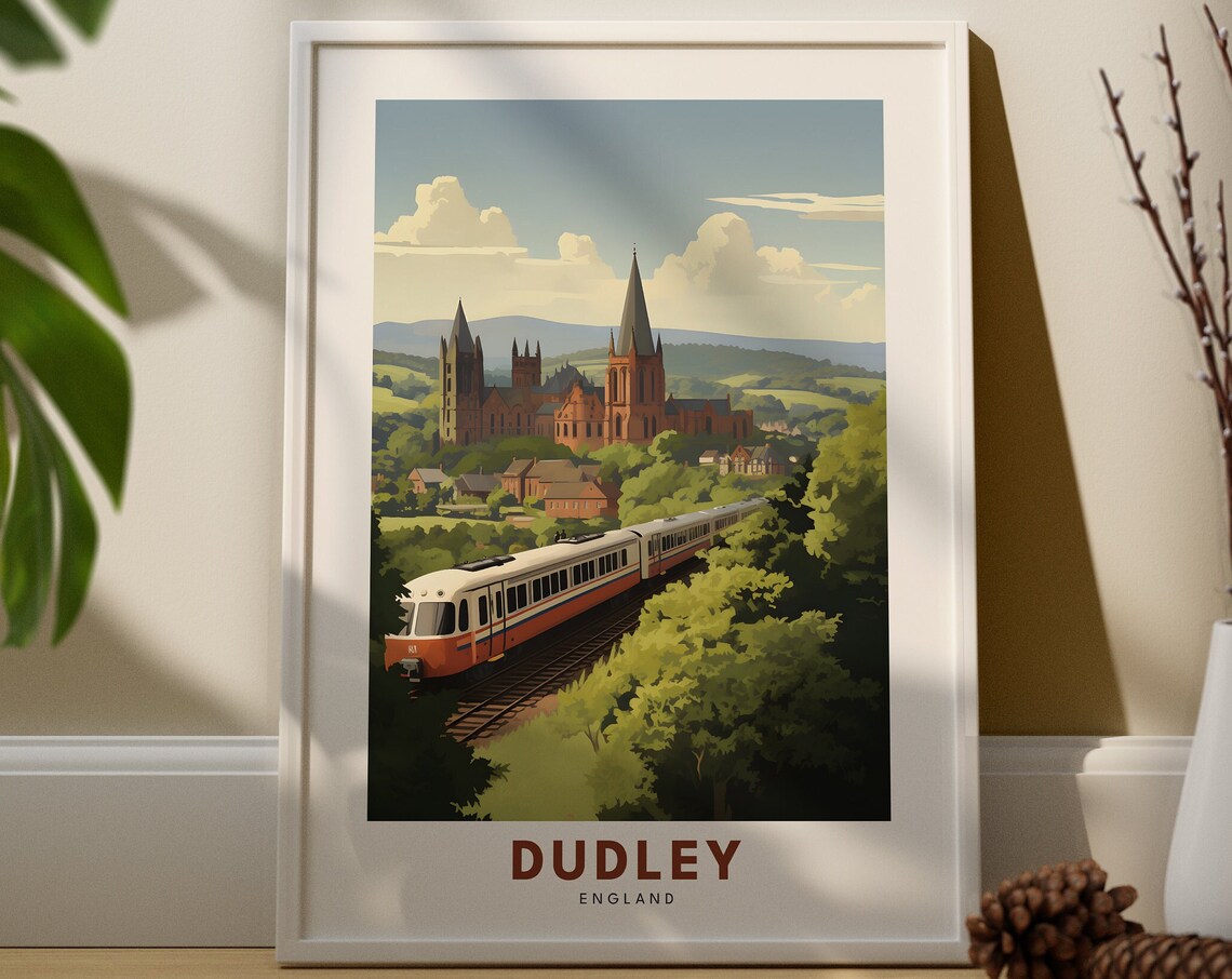 Dudley Wall Art Print City Poster England Gift Housewarming Gifts
