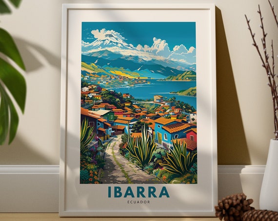 Ibarra Travel Print Poster Ecuador Wall Decor Art Hang