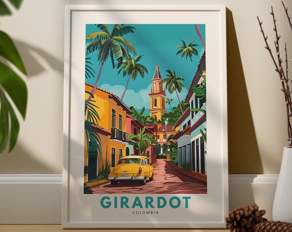 Girardot Print Art Poster Colombia Wall Decor Hang Travel