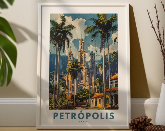 Petropolis Wall Art Print Poster Brazil Decor Hang Travel