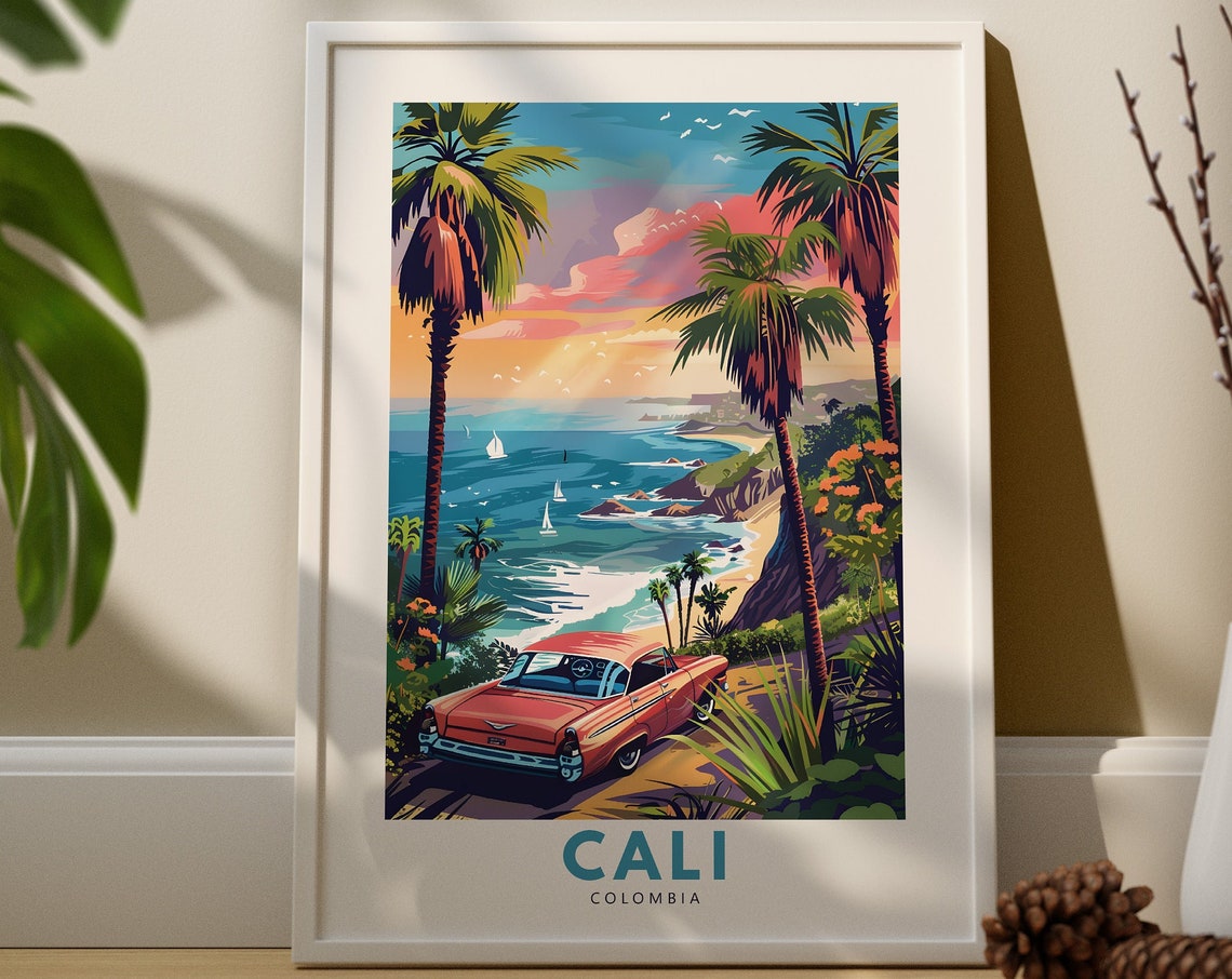 Cali Art Print Poster Colombia Hanging Wall Decor