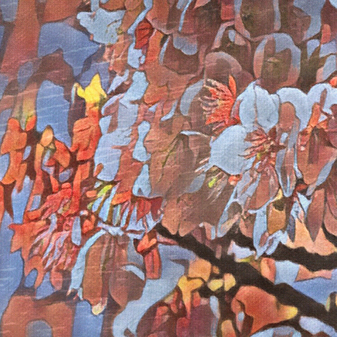 Osaka Japan Retro Travel Poster Cherry Tree Blossom Flower Decor - Image 4