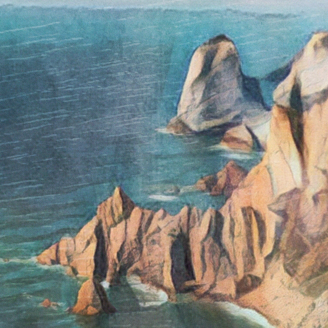 Cabo da Roca Sintra Portugal Rugged Cliffs Ocean Vintage Travel Poster - Image 4