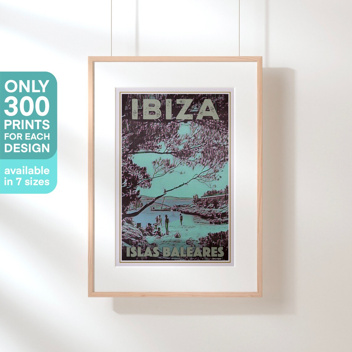 Ibiza Poster San Antonio By Alecse Limited Edition Ibiza Travel Poster San Antonio Poster Ibiza Print San Antonio Gift Ibiza Gift - Image 3