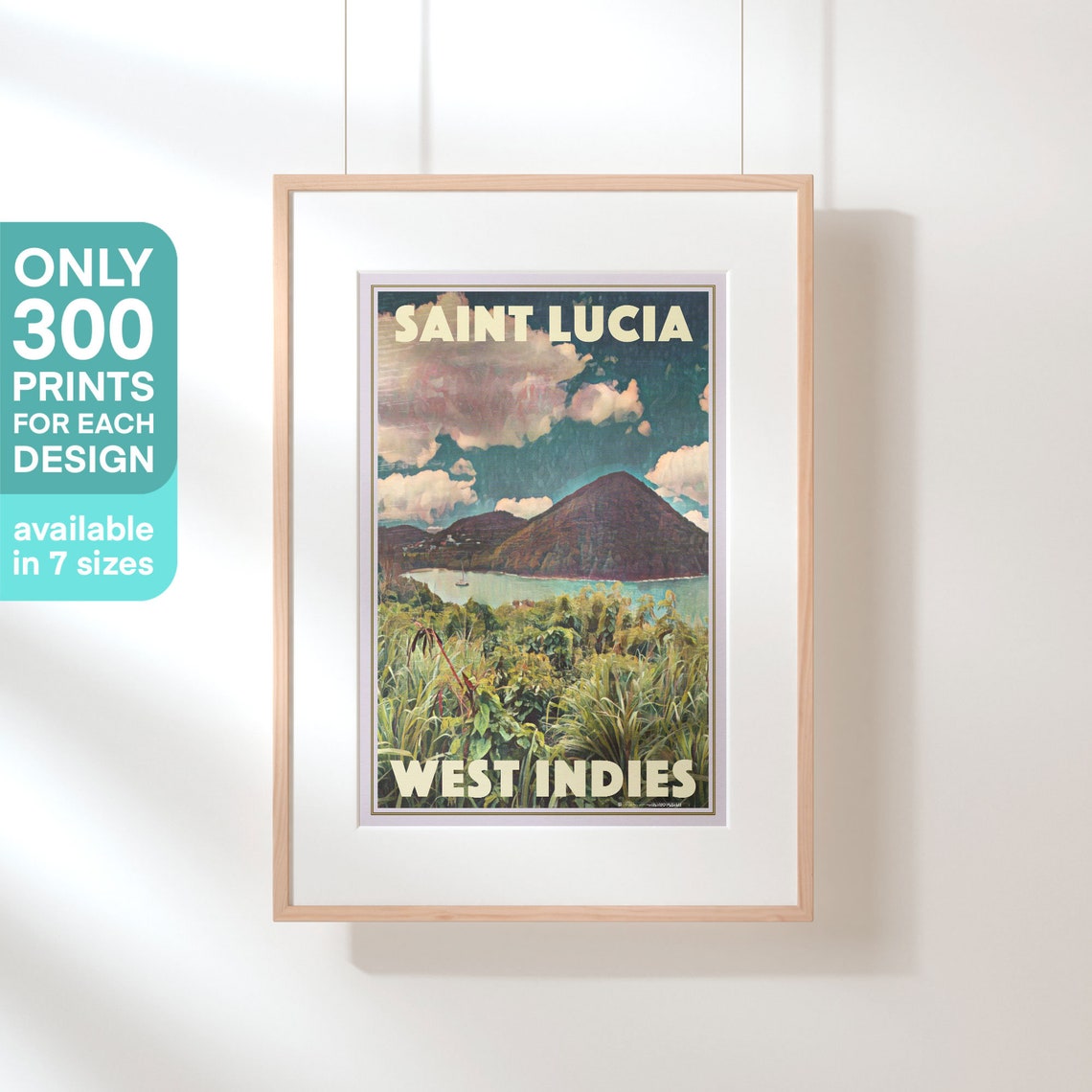 Saint Lucia Poster Caribbean Travel Art Print By Alecse - Image 3
