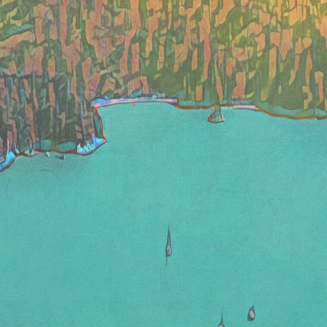 Abel Tasman National Park Turquoise Bay New Zealand Vintage Travel Poster - Image 4