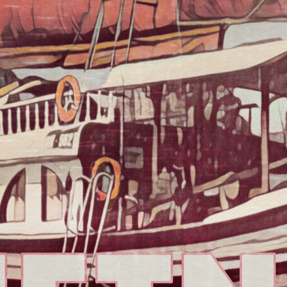 Vietnam Ha Long Bay Junk Boat Cruise Red Sails Travel Poster - Image 4