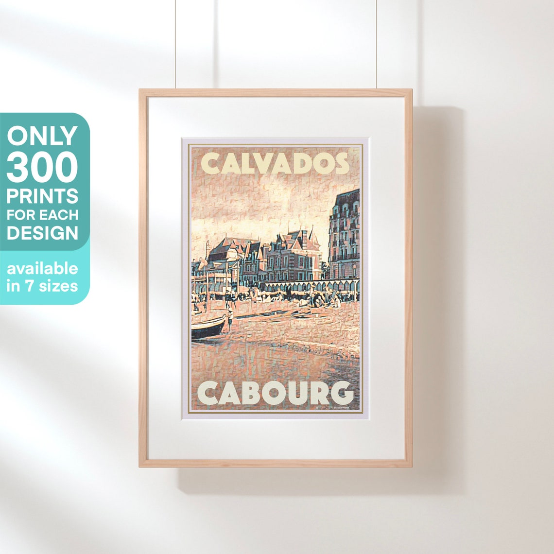 Cabourg Poster By Alecse Limited Edition Calvados Poster France Travel Poster Classic Cabourg Print Calvados Print Cabourg Gift - Image 3