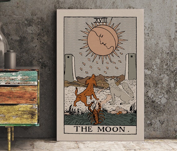 The Moon Tarot Card, Neutral Vibe Poster