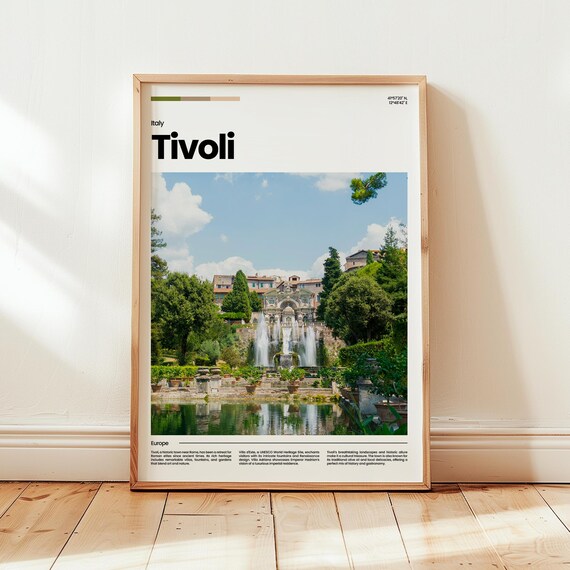 Tivoli Poster Print Photo Wall Art Italy Travel Gift