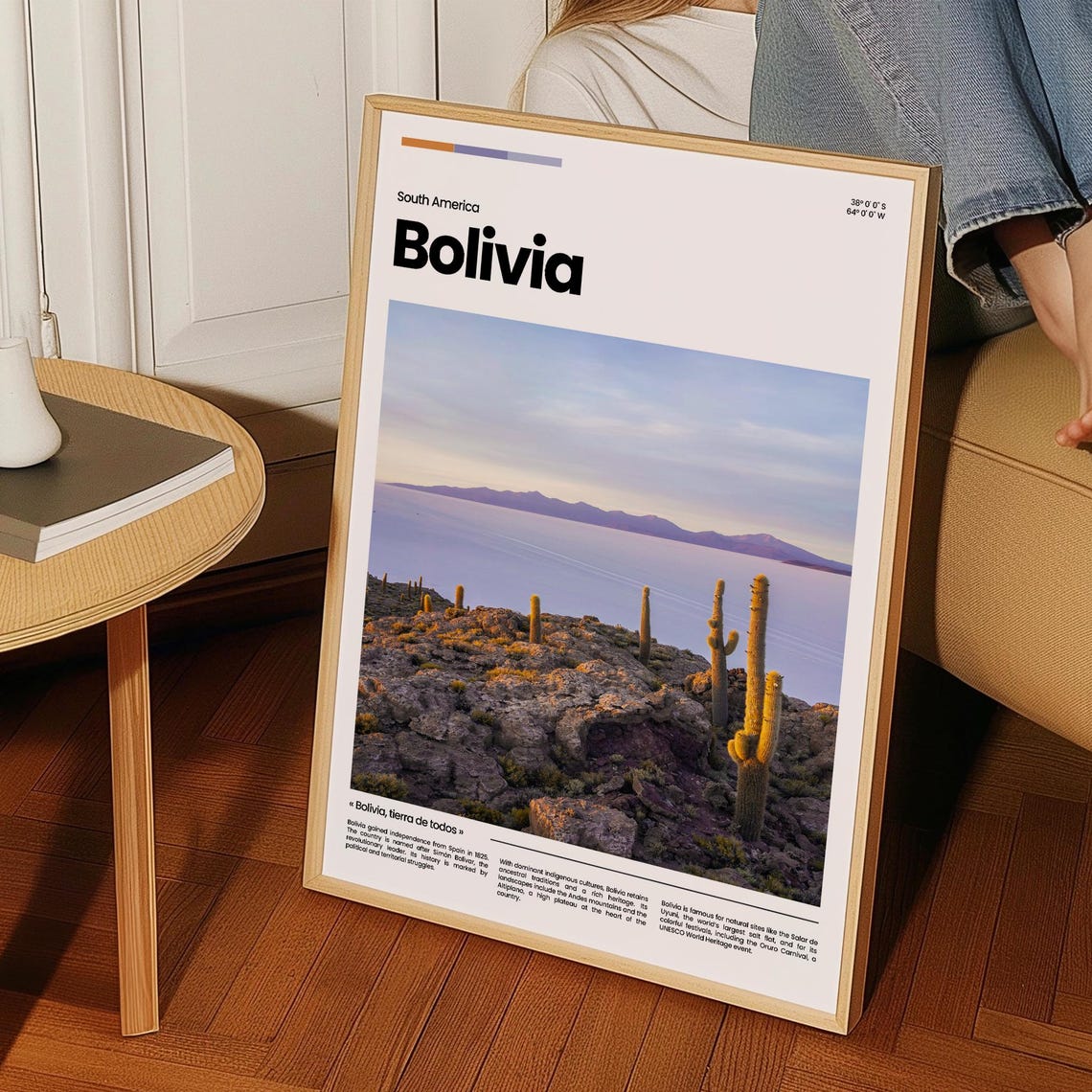 Bolivia Travel Poster Bolivia Poster Bolivia Photo Poster Bolivia Art Print Bolivia Art South America Poster Travel Gift - Image 3