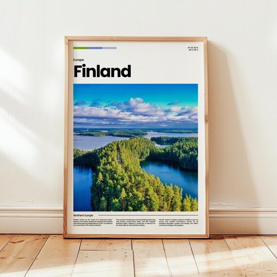 Finland Poster Print Photo Wall Art Europe Travel Gift