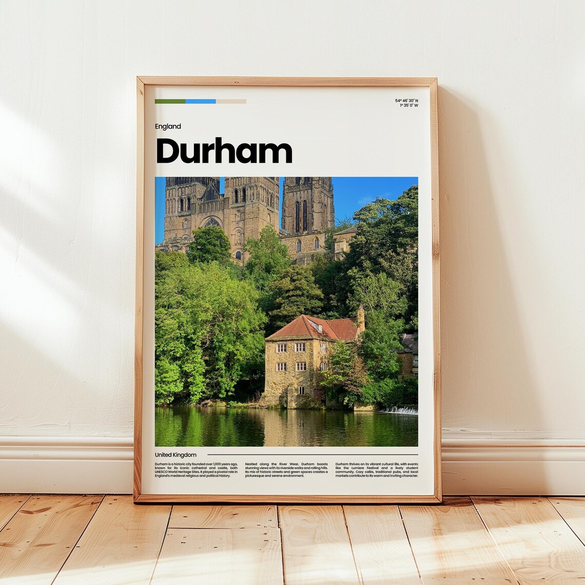 Durham Poster Print Photo Wall Art England Travel Gift