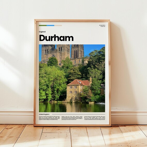 Durham Poster Print Photo Wall Art England Travel Gift