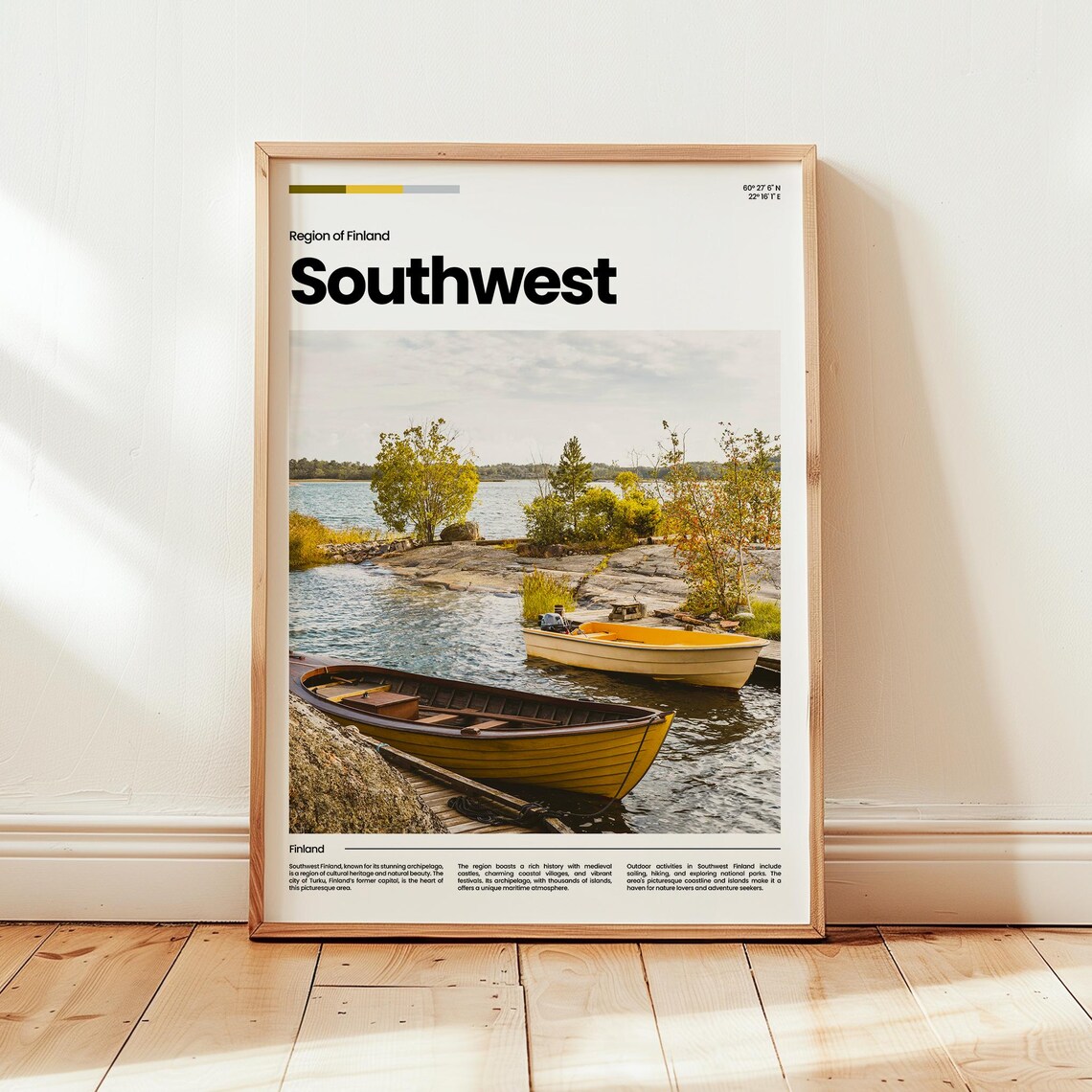 Southwest Finland Poster Print Photo Travel Gift
