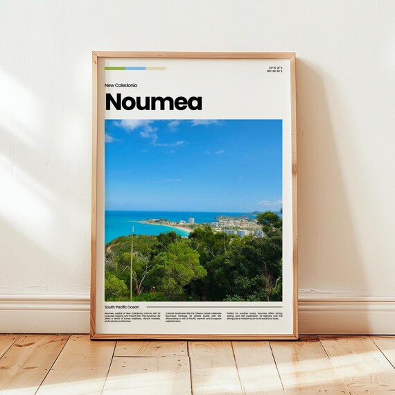 Noumea Poster Print Photo Wall Art New Caledonia Travel Gift