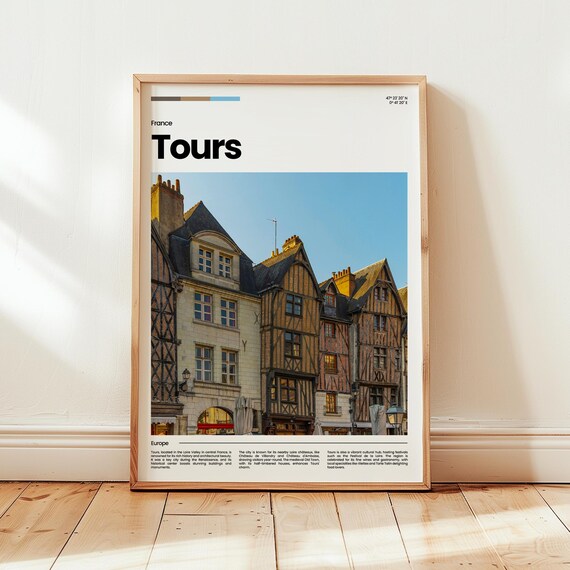Tours Poster Print Photo Wall Art France Travel Gift