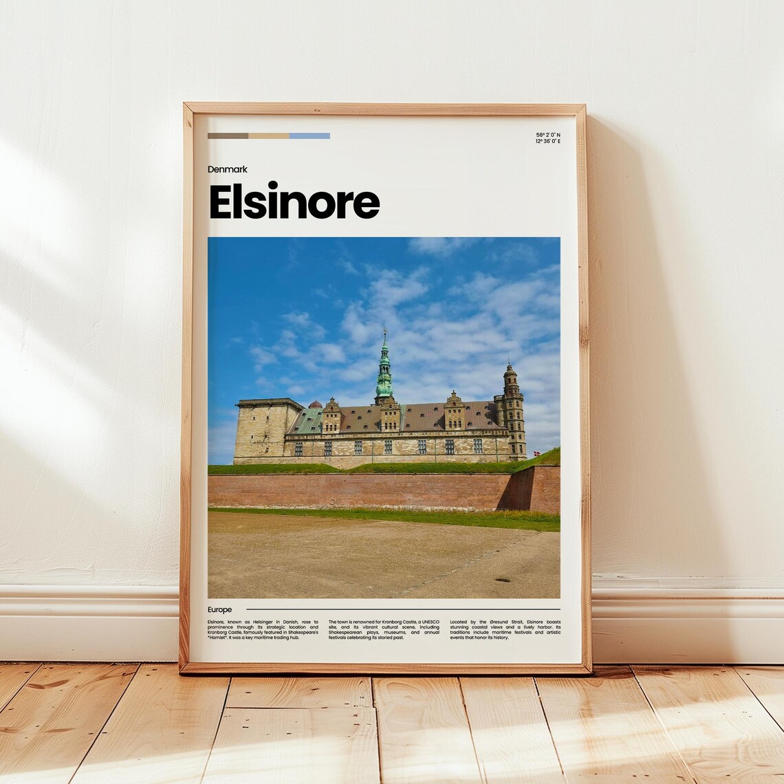 Elsinore Poster Print Photo Wall Art Denmark Travel Gift
